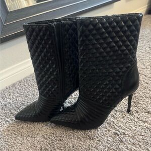 Jeffrey Campbell Quilted Black Stiletto Boots